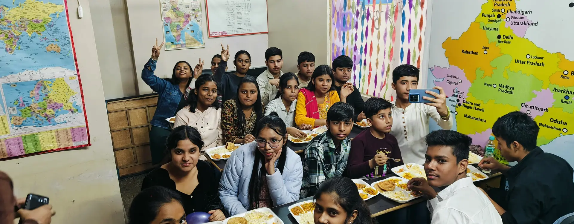 Students at Toppers Mantra NIOS admission and coaching centre, Delhi