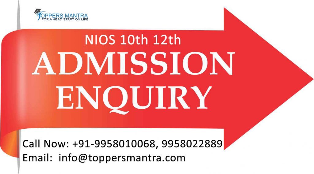 NIOS 10th & 12th Admission 2019-2020