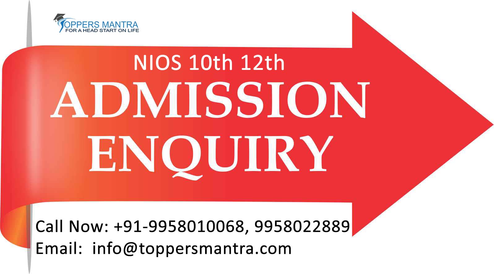 NIOS 10th & 12th Admission 2019-2020